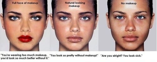 natural makeup quotes picture funny  naturallook sick makeup