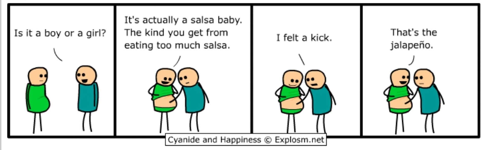 Funny Picture Pregnant Comics Salsa