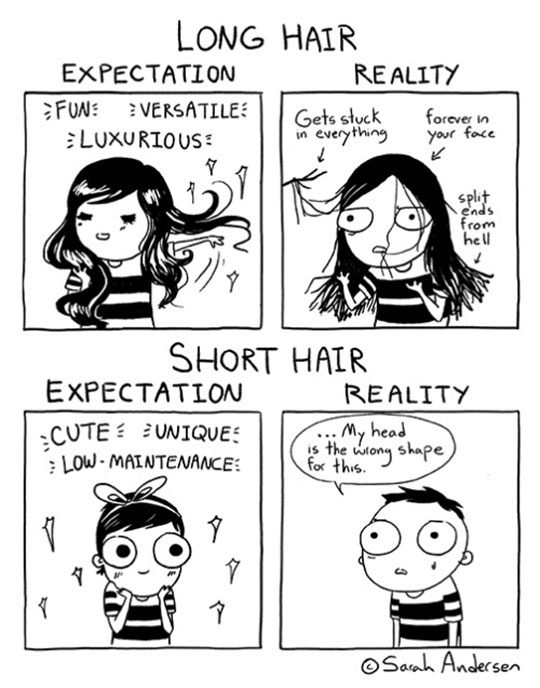 Long hair vs. Short hair
