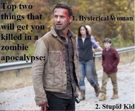 funny-pictures-walking-dead-hysterical-woman-stupid-kid