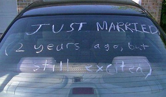 funny-picture-car-just-married-old
