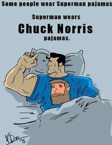 funny-picture-superman-chuck-norris-pajamas