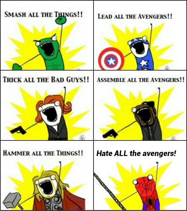 spiderman avengers funny