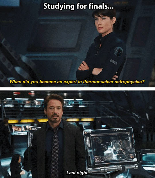 funny-picture-avengers-tony-Stark-expert-science-Cobie-Smulders