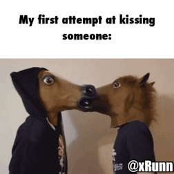 funny-gif-first-kiss-horse-mask