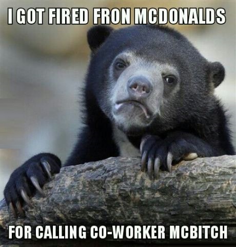 funny-confession-bear-mcdonalds-fired