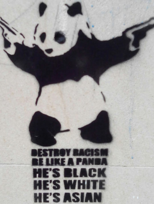 funny-graffiti-Panda-black-white-Asian