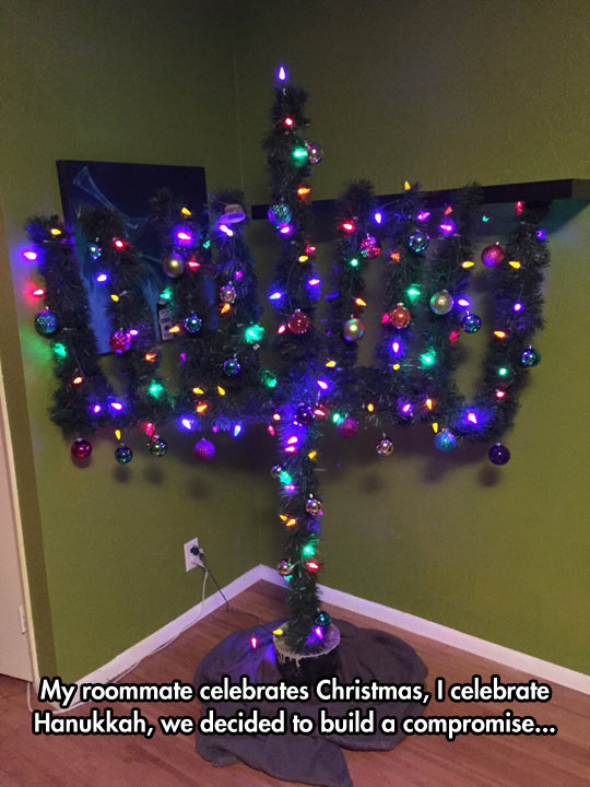 funny-Christmas-tree-Hanukkah-roommate