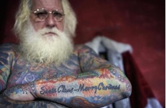 funny-santa-claus-tattoo