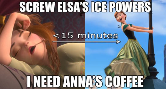 funny-Frozen-Anna-wake-up-coffee