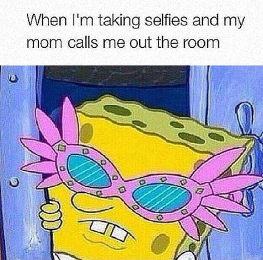 funny-SpongeBob-glasses-selfie
