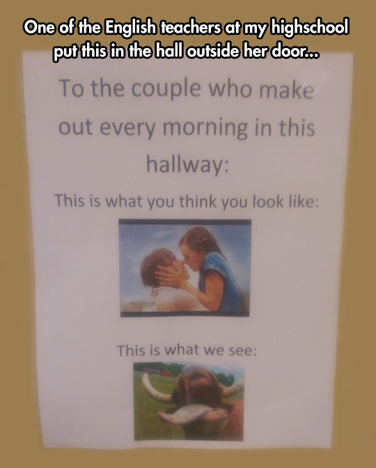 funny-hallway-couple-kiss-sign