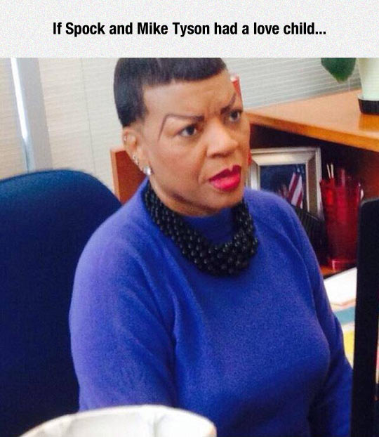funny-woman-eyebrows-Spock-Tyson