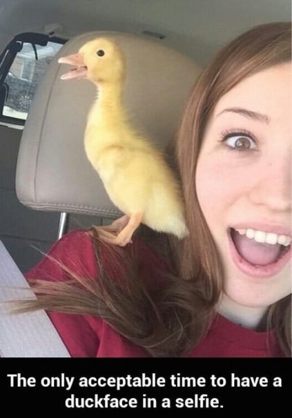 Best duckface selfie