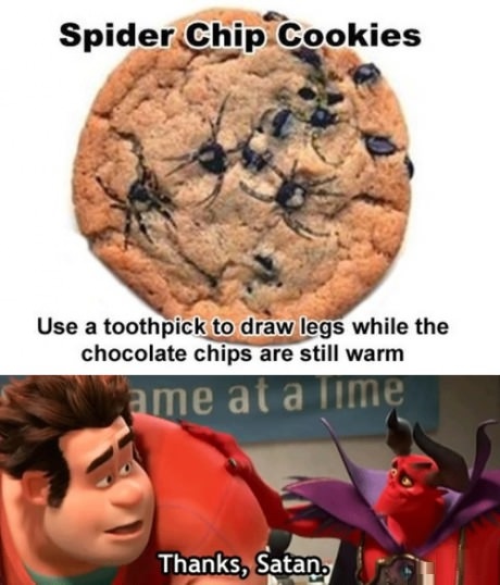 cookie-chocolate-spiders-prank