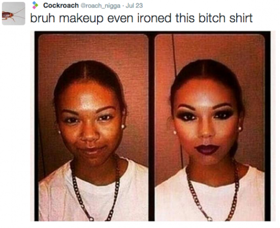 makeup-girl-iron-shirt