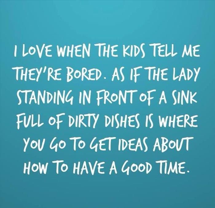 children-bored-lady-dirty-dishes