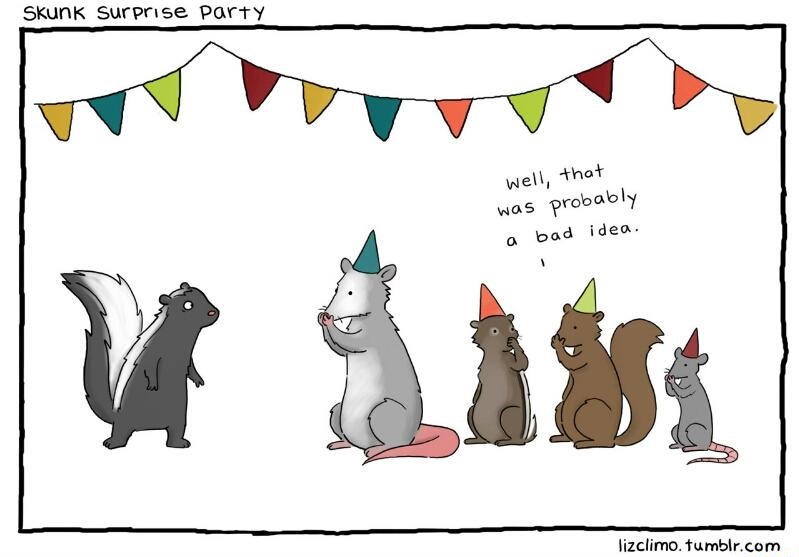 comics-skunk-surprise-party