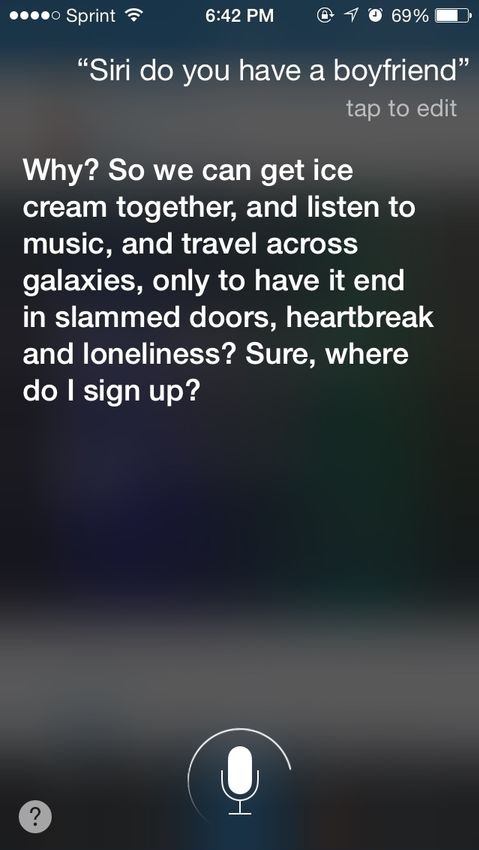 Siri knows what’s up