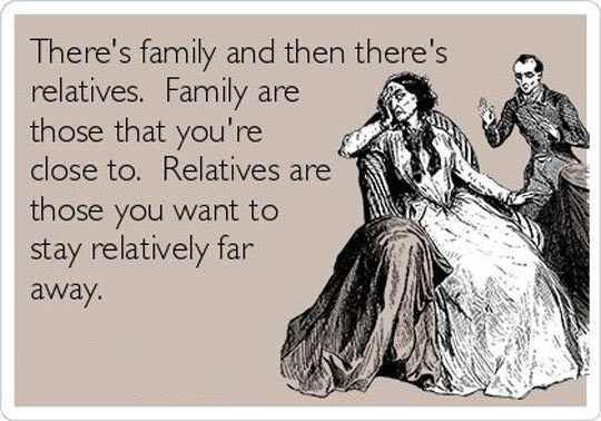 Family vs. relatives