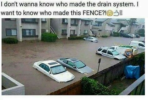 drain-system-cars-water-fence
