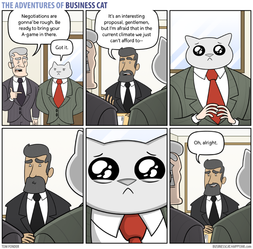 business-cat-comics-negotiations
