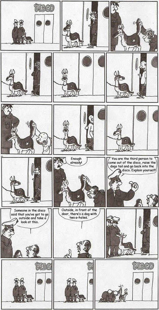 funny-cartoon-police-dog-disco-joke