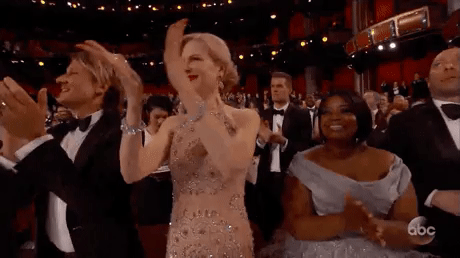 Oscars 2107: Nicole Kidman is learning how to clap